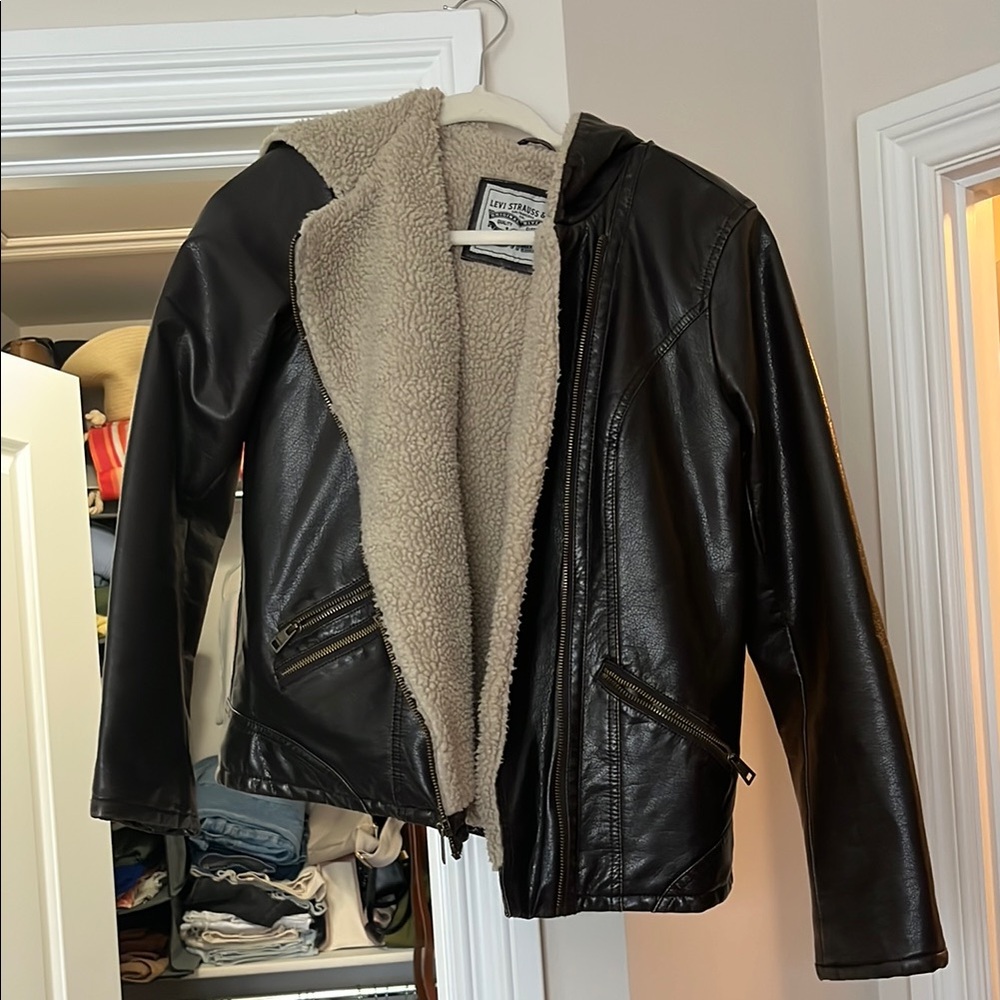 Levi's Chocolate Brown sherpa-lined jacket